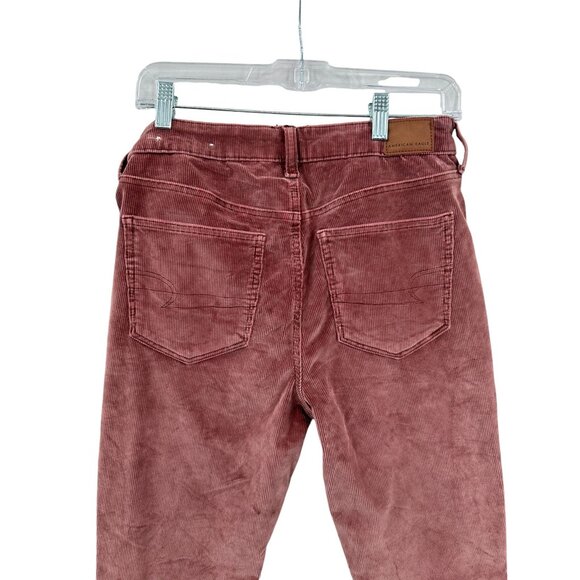 American Eagle Corduroy Hi‎ Rise Jeggings Womens Size 8 Long Casual Fall - Picture 10 of 15